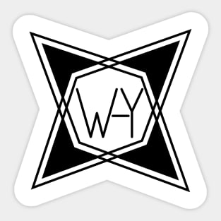 Interlocking Diamonds Sticker